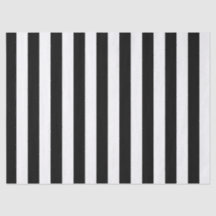 Papel de Tecido de Stripe Preta e Branca