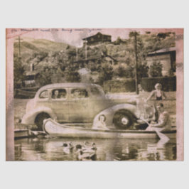 Papel de Tecido de Tempo de Férias Retroativas