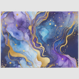 Papel de Tecido de Tinta Colorida Marble