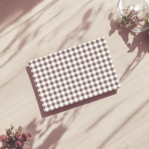 Papel de Tecido de Xadrez de Búfalo