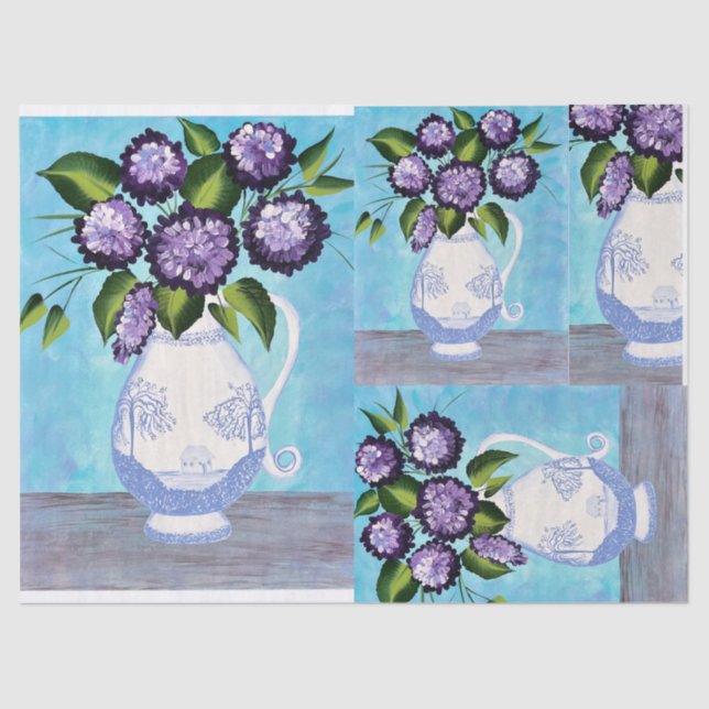 Papel de tecido do Chique vitoriano para o DIY (Frente )