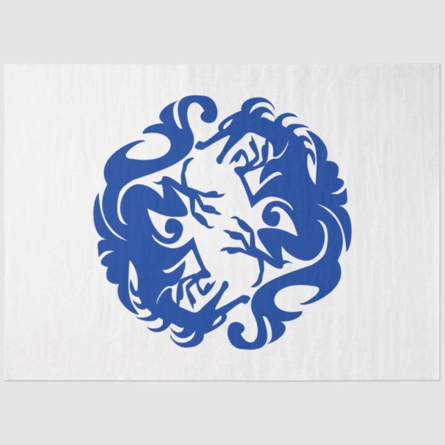 papel de tecido do dragão circundante (Frente )