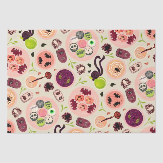 Papel de Tecido do Partido do Challoween (Frente )