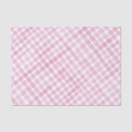 Papel de Tecido do Partido Gingham, Cor de Água Ro