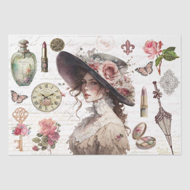 Papel de Tecido do Projeto do chique (Frente )