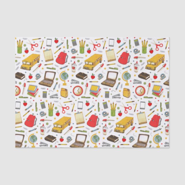 Papel de Tecido Escolar de Professores (Frente )