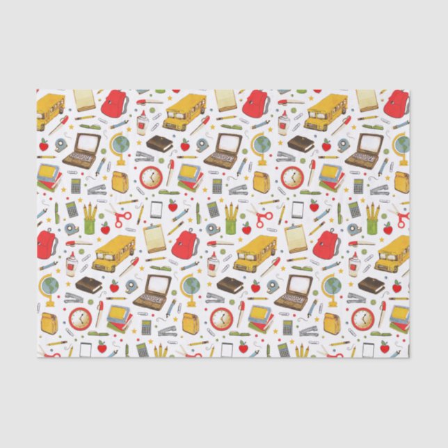 Papel de Tecido Escolar de Professores (Frente )