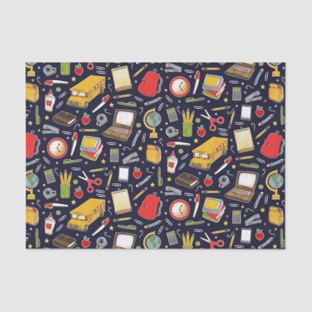 Papel de Tecido Escolar de Professores (Frente )