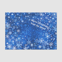 Papel de Tecido Flasto de Neve Personalizado