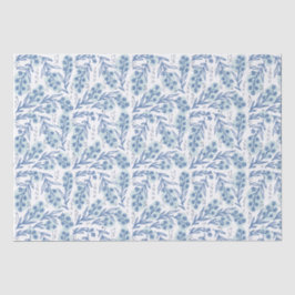 Papel de Tecido Floral Azul