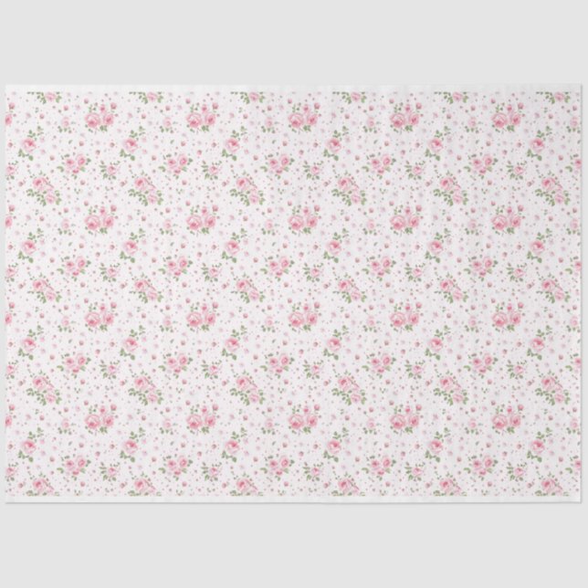 Papel de Tecido Floral do rico (Frente )