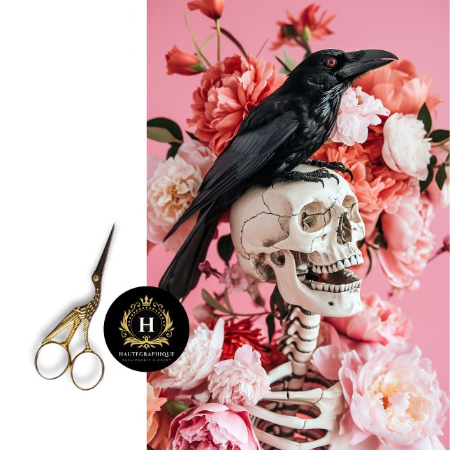 Papel de Tecido Floral para Esqueleto Gótico para  (Criador carregado)