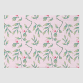 Papel de Tecido Floral Rosa Nosegmentado