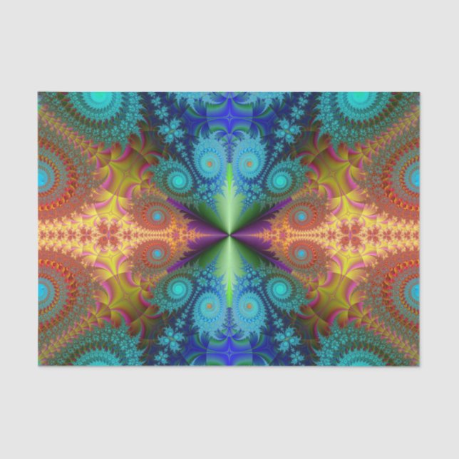 papel de tecido fractal espiral (Frente )