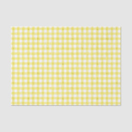Papel de Tecido Gingham de Aquarela Amarela
