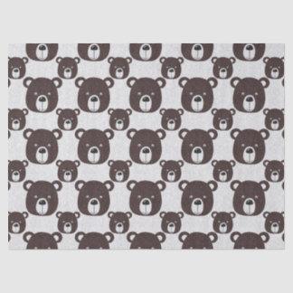 Papel de Tecido Glitor do Urso Castanho