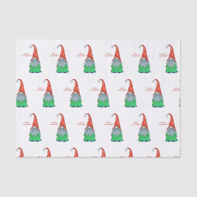 Papel de Tecido Gnomo de Natal (Frente )