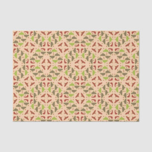 Papel de Tecido Gráfico Moderno Retro Boho