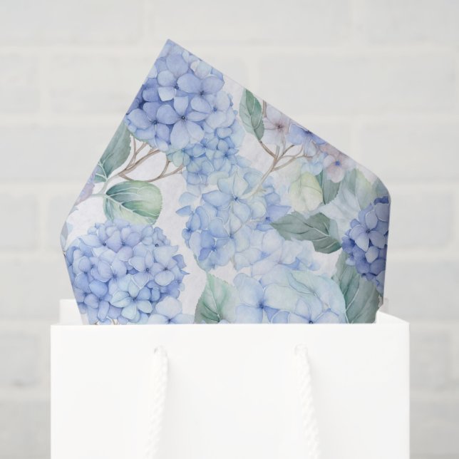 Papel de Tecido Hydrangeas (Sacola de presentes)