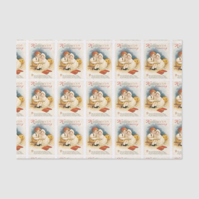 Papel de Tecido Noturno de Halloween Assustador (Frente )