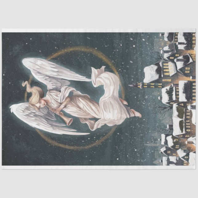 Papel de Tecido Noturno Silencioso (Frente )