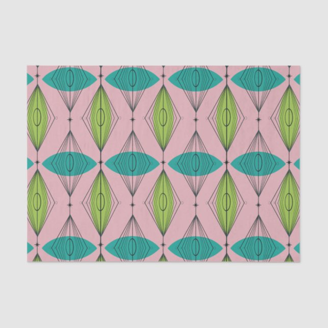 Papel de Tecido Ogeo e Starburst Rosa Atômico (Frente )