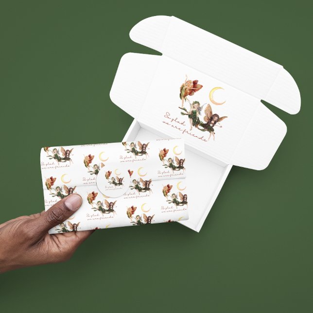 Papel de Tecido para Amigos de Fada (Let a friend know how much they mean to you with this fairy tissue paper! Matching collection! )