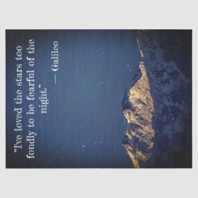 Papel de Tecido para Estrelas Noturnas (Frente )