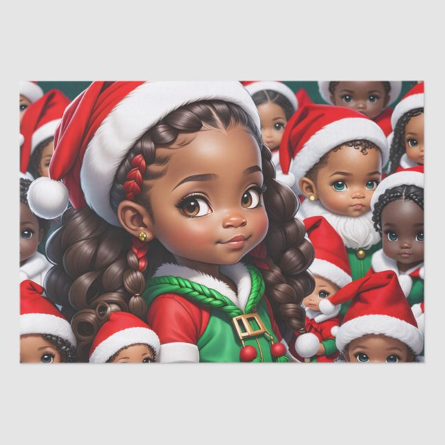 Papel de Tecido para Papais noeis (Frente )