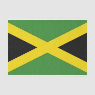 Papel de tecido Patriótico com bandeira da Jamaica
