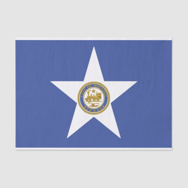 Papel de tecido Patriótico com bandeira de Houston (Frente )