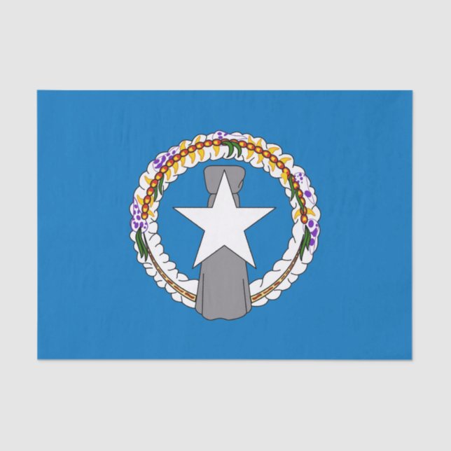 Papel de tecido Patriótico com bandeira Norte Mari (Frente )