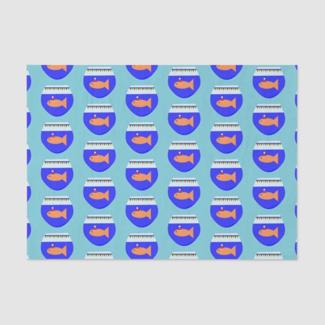 Papel de Tecido Personalizado para Peixes do Parti (Frente )