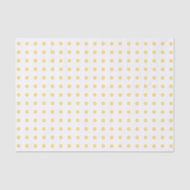 Papel de Tecido Polkadots Amarelo (Frente )