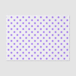 Papel de Tecido Polkadots Roxo e Branco