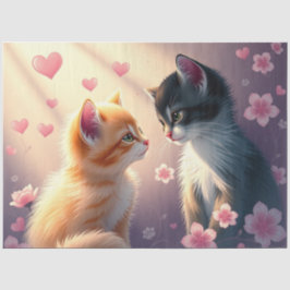 Papel de Tecido Romântico Colorido