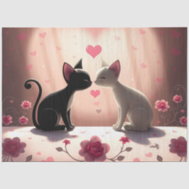 Papel de Tecido Romântico Colorido