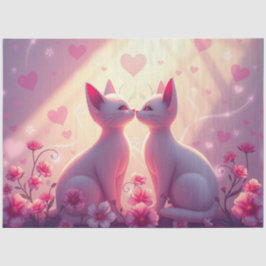 Papel de Tecido Romântico Colorido