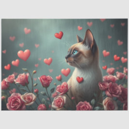 Papel de Tecido Romântico Colorido