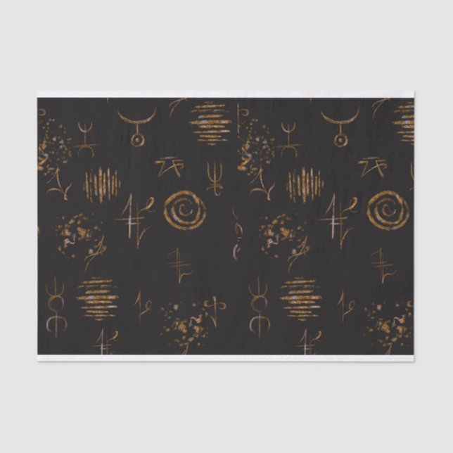 Papel de Tecido Sinal de Bruxa (Frente )