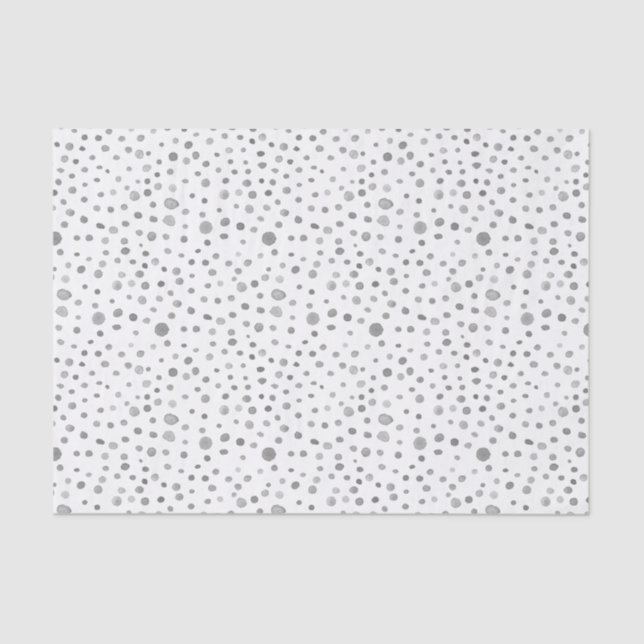 Papel de Tecido Slate Confetti Watercolor Pontos (Frente )
