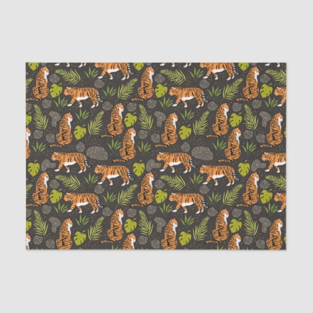 Papel de Tecido Tigre (Frente )