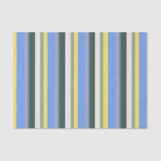 Papel de Tecido Verde Amarelo Azul