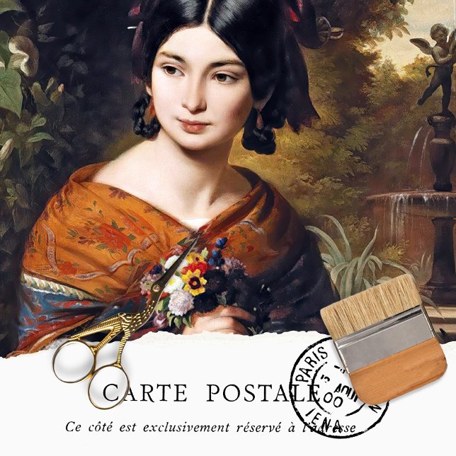 Papel de Tecido Vintage Flores (Criador carregado)