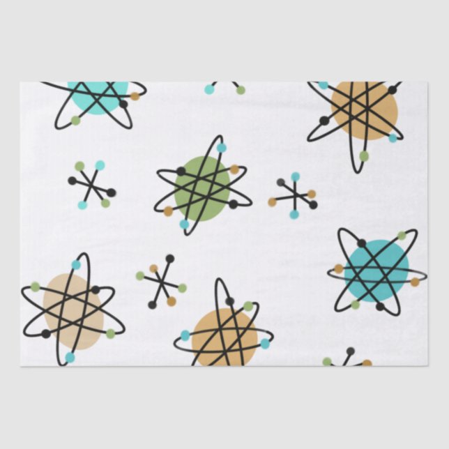 Papel de Tecidos Atômicos do Século médio (Frente )