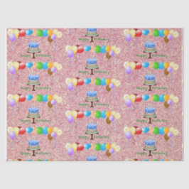 Papel de tecidos de aniversário