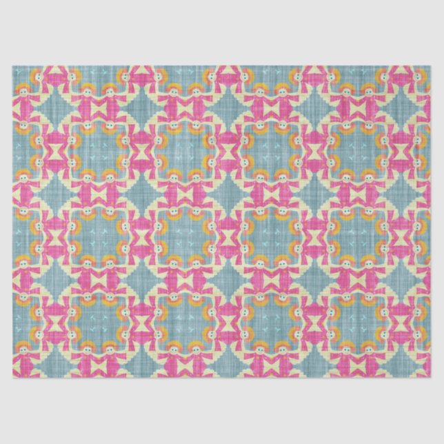 papel de tecidos de anjos gêmeos (Frente )