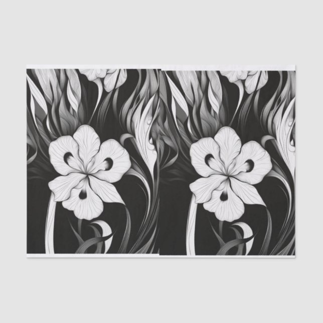 Papel de tecidos de íris selvagens para embalagem (Frente )