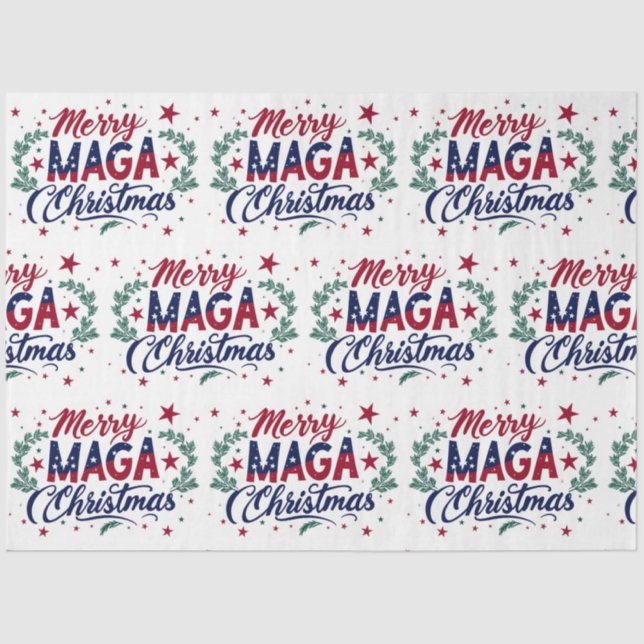 Papel de tecidos de Natal da feliz Maga (Frente )