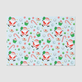 Papel de tecidos de Natal de Pickleball